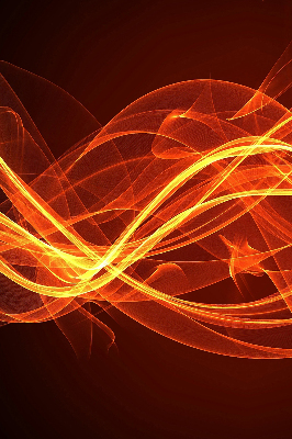 Blackout roller blind for window Orange abstraction