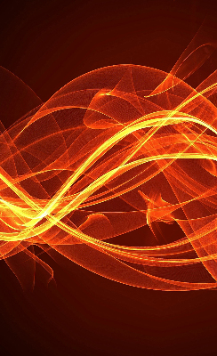 Blackout roller blind for window Orange abstraction