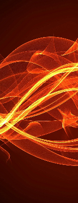 Blackout roller blind for window Orange abstraction