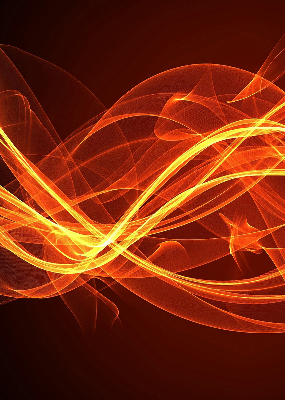 Blackout roller blind for window Orange abstraction