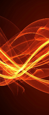 Blackout roller blind for window Orange abstraction