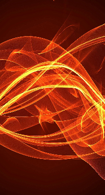 Blackout roller blind for window Orange abstraction