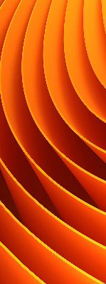 Blackout roller blind for window Orange abstraction