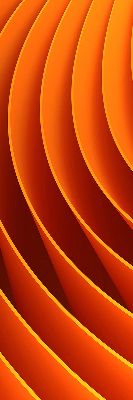 Blackout roller blind for window Orange abstraction