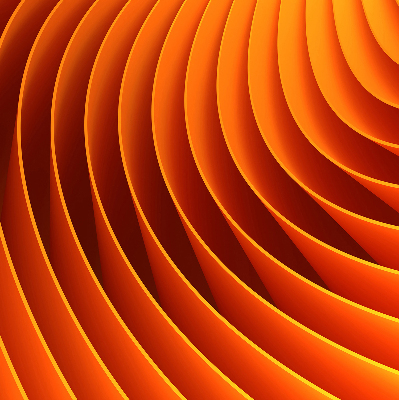 Blackout roller blind for window Orange abstraction
