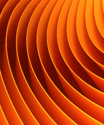 Blackout roller blind for window Orange abstraction