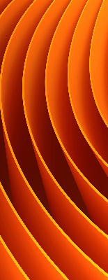 Blackout roller blind for window Orange abstraction