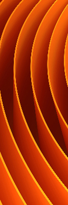 Blackout roller blind for window Orange abstraction
