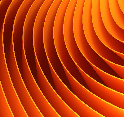Blackout roller blind for window Orange abstraction
