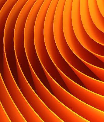 Blackout roller blind for window Orange abstraction