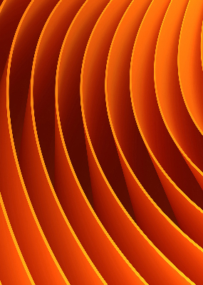 Blackout roller blind for window Orange abstraction