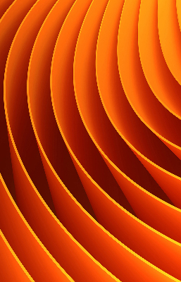 Blackout roller blind for window Orange abstraction