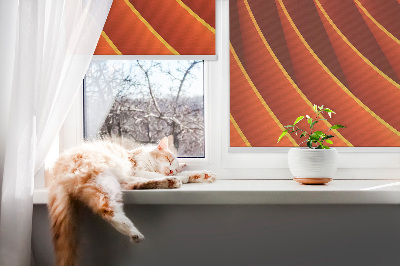 Blackout roller blind for window Orange abstraction