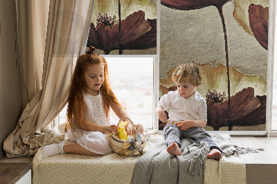 Blackout roller blind Flowers