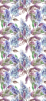 Blackout roller blind for window Summer flowers