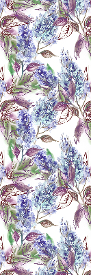 Blackout roller blind for window Summer flowers