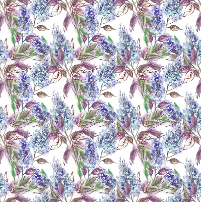 Blackout roller blind for window Summer flowers