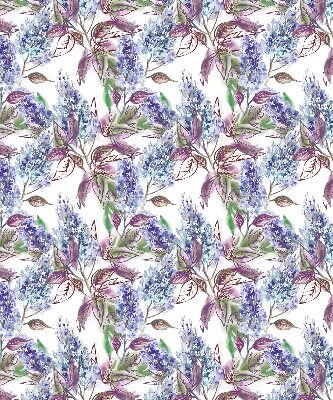 Blackout roller blind for window Summer flowers