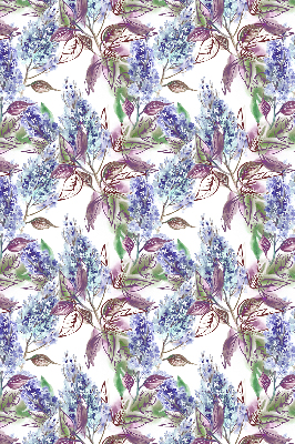 Blackout roller blind for window Summer flowers