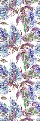 Blackout roller blind for window Summer flowers
