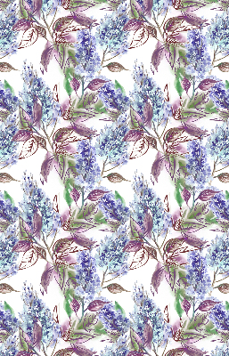 Blackout roller blind for window Summer flowers