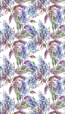 Blackout roller blind for window Summer flowers