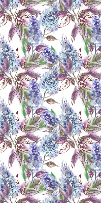Blackout roller blind for window Summer flowers