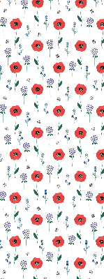 Blackout roller blind Poppy flowers