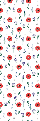 Blackout roller blind Poppy flowers