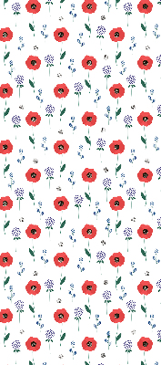 Blackout roller blind Poppy flowers