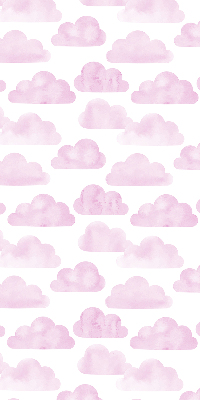 Fabric roller blind for window Pink clouds