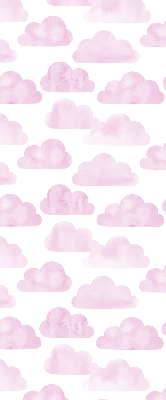 Fabric roller blind for window Pink clouds