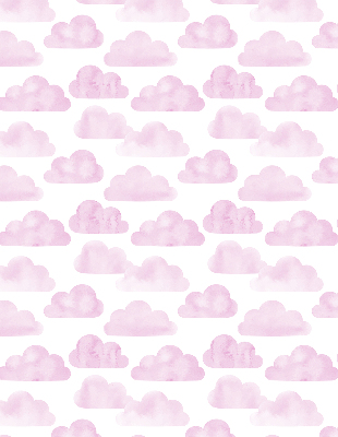Fabric roller blind for window Pink clouds