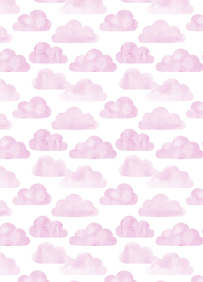 Fabric roller blind for window Pink clouds