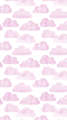 Fabric roller blind for window Pink clouds
