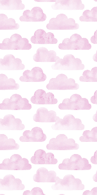 Fabric roller blind for window Pink clouds