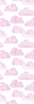 Fabric roller blind for window Pink clouds