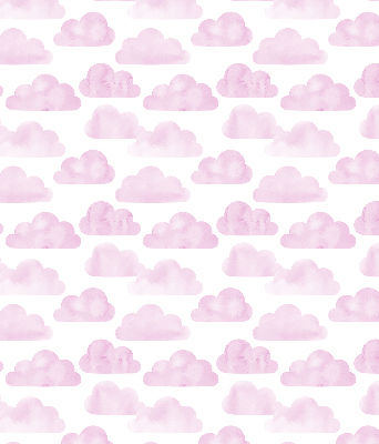 Fabric roller blind for window Pink clouds