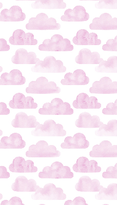 Fabric roller blind for window Pink clouds