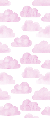 Fabric roller blind for window Pink clouds