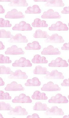 Fabric roller blind for window Pink clouds