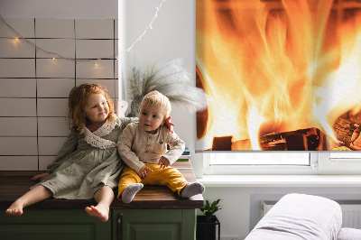 Blackout roller blind Fireplace