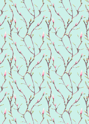 Fabric roller blind for window Twigs
