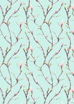 Fabric roller blind for window Twigs