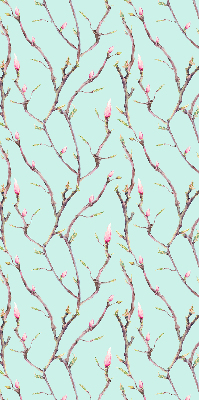 Fabric roller blind for window Twigs