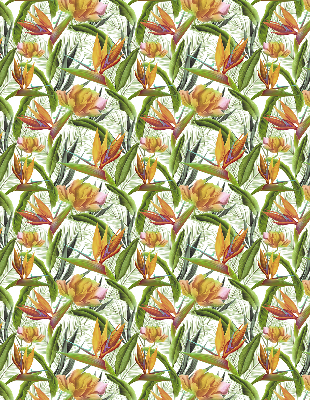 Blackout roller blind Exotic plants
