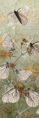 Fabric roller blind for window Butterflies in the meadow