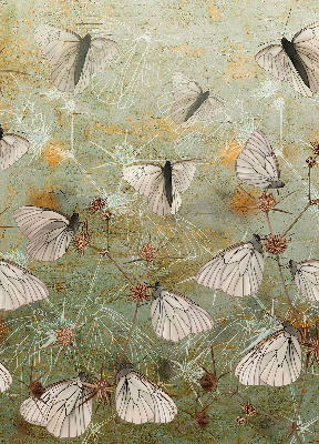Fabric roller blind for window Butterflies in the meadow