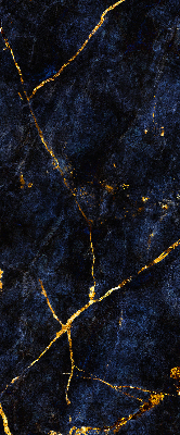 Blackout roller blind Navy blue marble