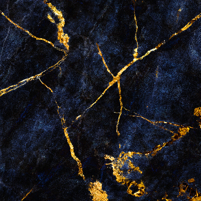 Blackout roller blind Navy blue marble